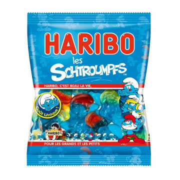 Sachet de bonbons Schtroumpfs Haribo 120 g