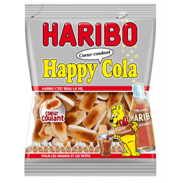 Sachet de bonbons Cola cœur coulant Haribo 100 g
