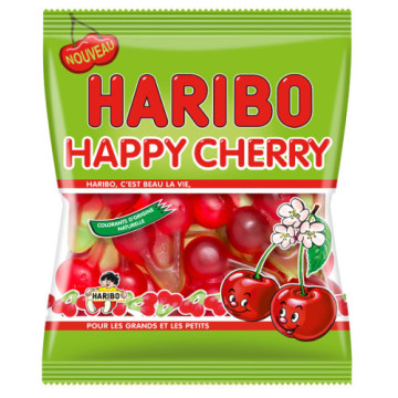 Sachet de bonbons Happy Cherry Haribo 100 gr