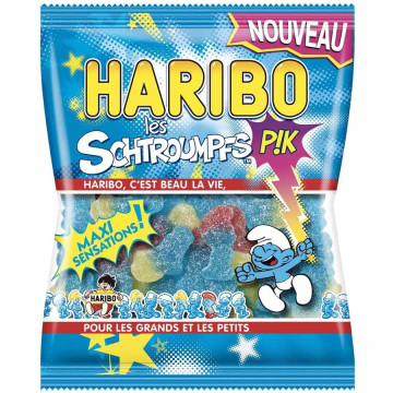 Sachet bonbons Schtroumpfs Pik Haribo 120 g