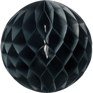 Boule alvéolée noire D 15 cm