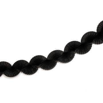 Guirlande Eventail noire 3 m