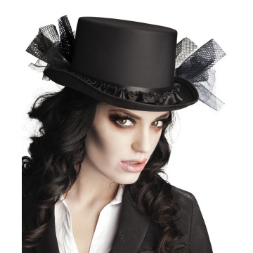 Chapeau Fossoyeur Mégan  Halloween noir