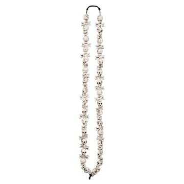 Collier crânes de squelette Halloween