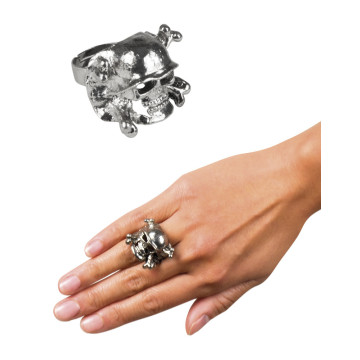Bague tête de mort Halloween