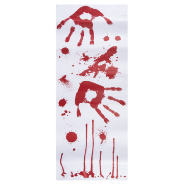 Stickers sanglants design assortis Halloween70 x 25 cm