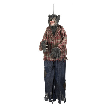 Loup garou suspendu pour déco Halloween 150 cm