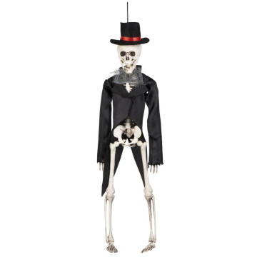 Suspension Squelette Marié Halloween 43 Cm