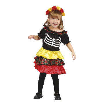 Déguisement Pequena Catrina Halloween 3/ 4 ans