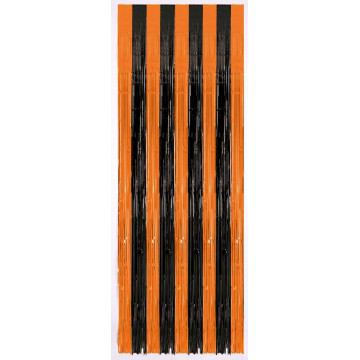 Rideau de porte métallique Halloween noir/orange 1,80 m