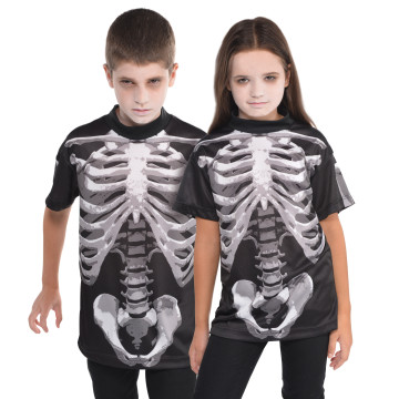 T-shirt Squelette Halloween 8/10 ans