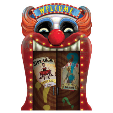 Panneau à prisme Clown effrayant Halloween