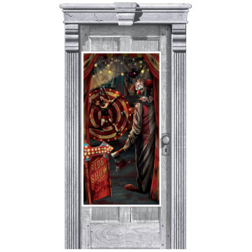 Décoration de porte Crepy Carnevil Halloween 1,65m x 85 cm