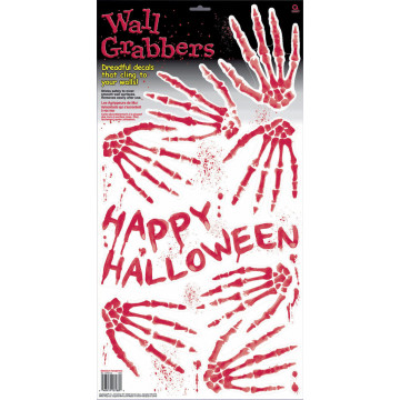 Empreintes de squelettes de mains Halloween 60,3 x 31 cm