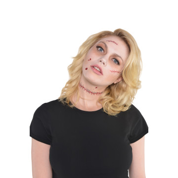 Tatouage point de suture Halloween