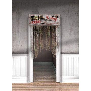 Rideau de porte Zombie Halloween 1,40 m x 96,5 cm