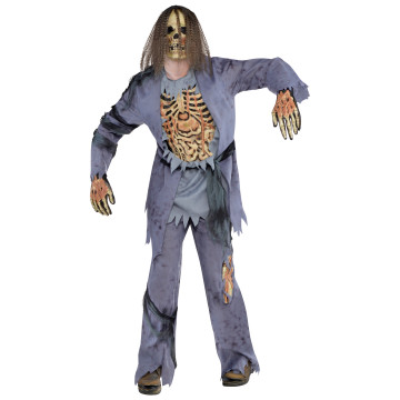 Déguisement Zombie chemise avec relief 3D Halloween taille XL