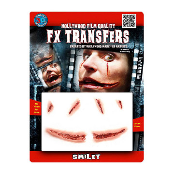 Fausse Cicatrice sourire 3D Halloween