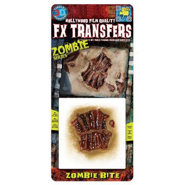 Fausse Cicatrice morsure de zombie 3D Halloween