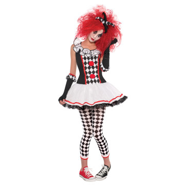 Déguisement Arlequin Honey Halloween adolescent