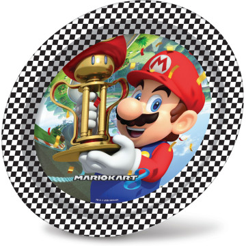 Lot de 8 assiettes Super Mario D 23 cm