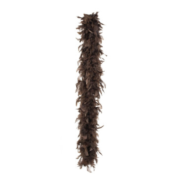 Boa en plumes chocolat