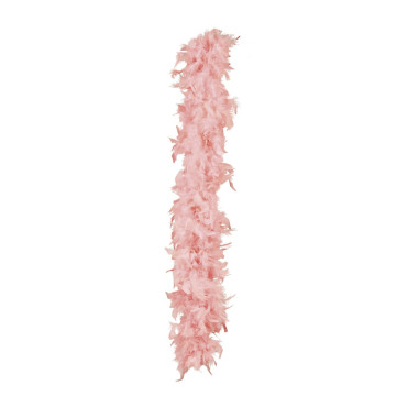 Boa en plumes saumon