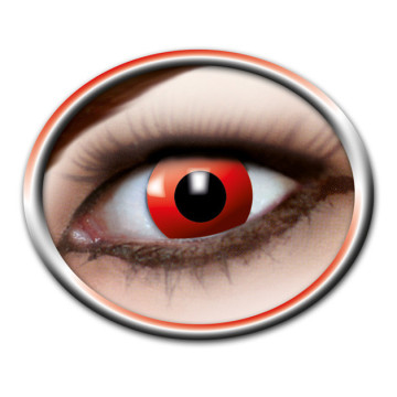 Lentilles Diable rouge Halloween 1 jour