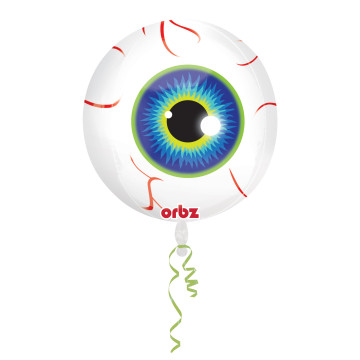 Ballon globe oculaire OBZ Halloweeen 38 x 40 cm