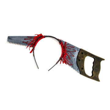 Serre-Tête Scie noir Halloween 40 x 14 cm