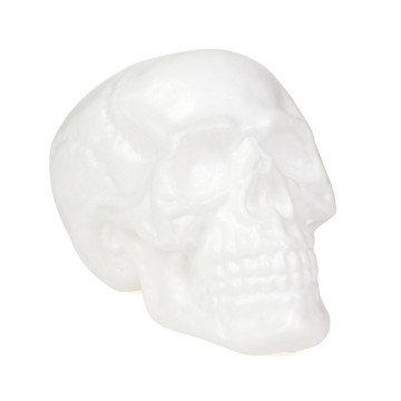 Crâne éclairé rose Halloween 31 x 22 x 21 cm