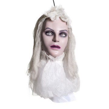 Tête de  dame blanche Halloween  60 cm x 17 x 15 cm