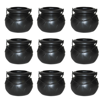 Lot de 6 Mini Chaudrons de sorcière Halloween 7 cm