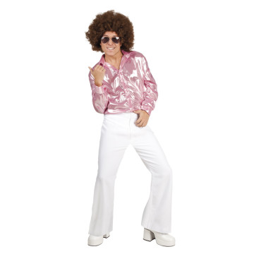 Pantalon disco homme blanc