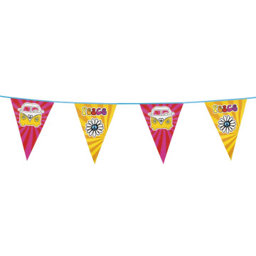 Guirlande fanions hippie 6 m