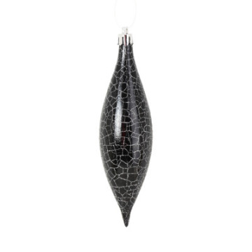 Lot de 4 suspensions glaçon noir 15 cm