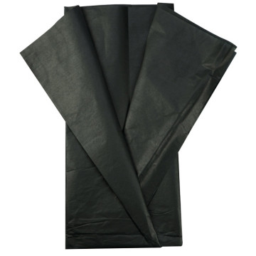 Lot de 5 feuilles papier de soie noir 0,50 x 0,70 cm