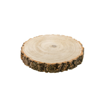Rondin de bois 26 x 4 cm