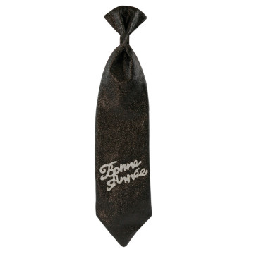 Cravate noir pailleté Bonne Année