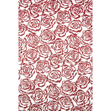 Chemin de table Noël Andromède rouge 28 cm x 5 m
