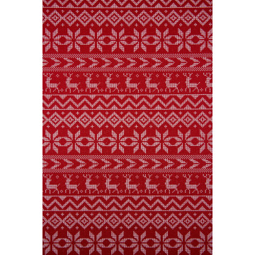 Chemin de table Noël Sirius rouge 28 cm x 5 m