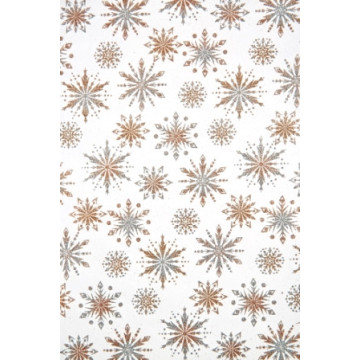Chemin de table Noël Phénix or 28 cm x 5 m