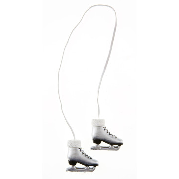 Paire de Patins déco argent