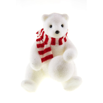 Ourson tricot + écharpe