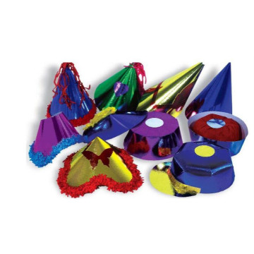 Lot de 50 chapeaux assortis métallisés