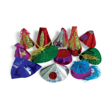 Lot de 100 Chapeaux Hologramme multicolores
