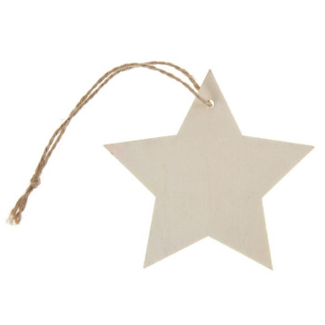 Marque-place Ivoire Etoile en bois