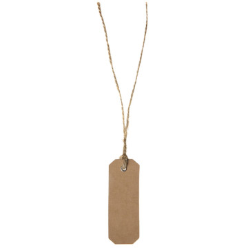 Marque-place Rectangle kraft en carton