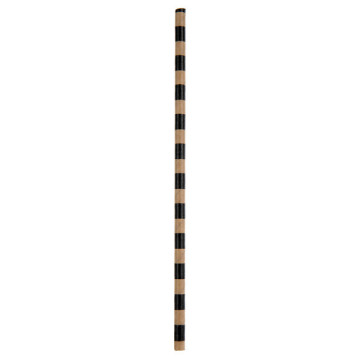 Lot de 20 pailles kraft rayé en papier