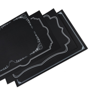 Bloc de 48 sets de table noirs 46 x 31 cm